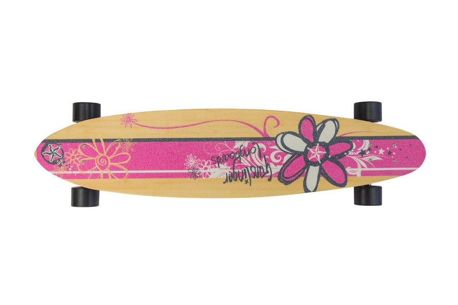 40 Pink Pintail Deck Only  - Gunslinger Longboard Skateboards Australia