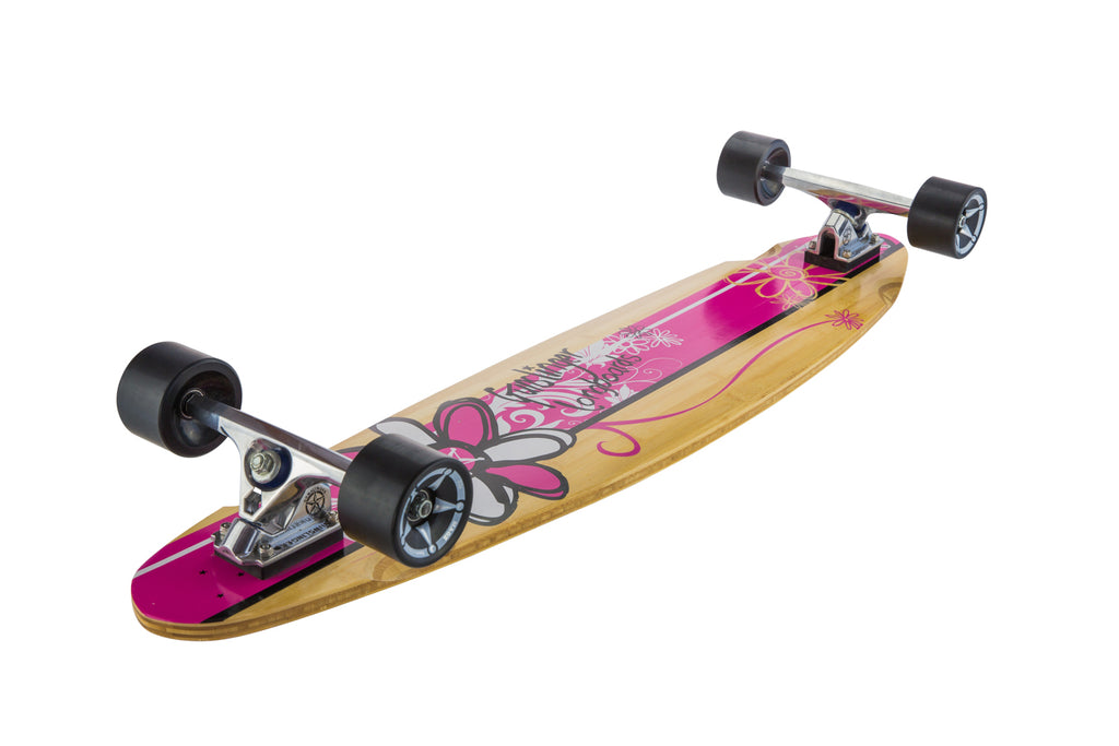 40 Pink Pintail  - Gunslinger Longboard Skateboards Australia