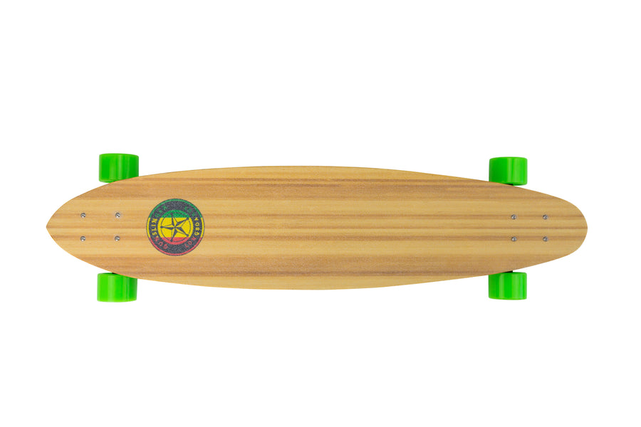 40 Rasta Deck Only  - Gunslinger Longboard Skateboards Australia