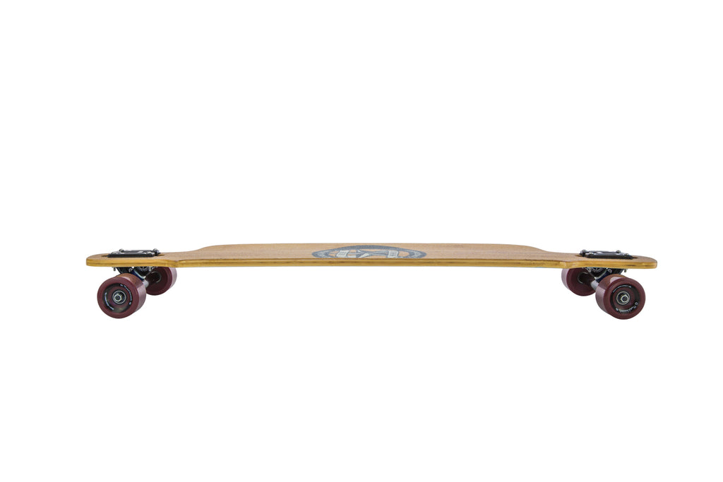 Slidewinder Pink - Deck Only - 40"/ 1016mm Bamboo Drop-Thru Freeride - Gunslinger Longboard Skateboards Australia