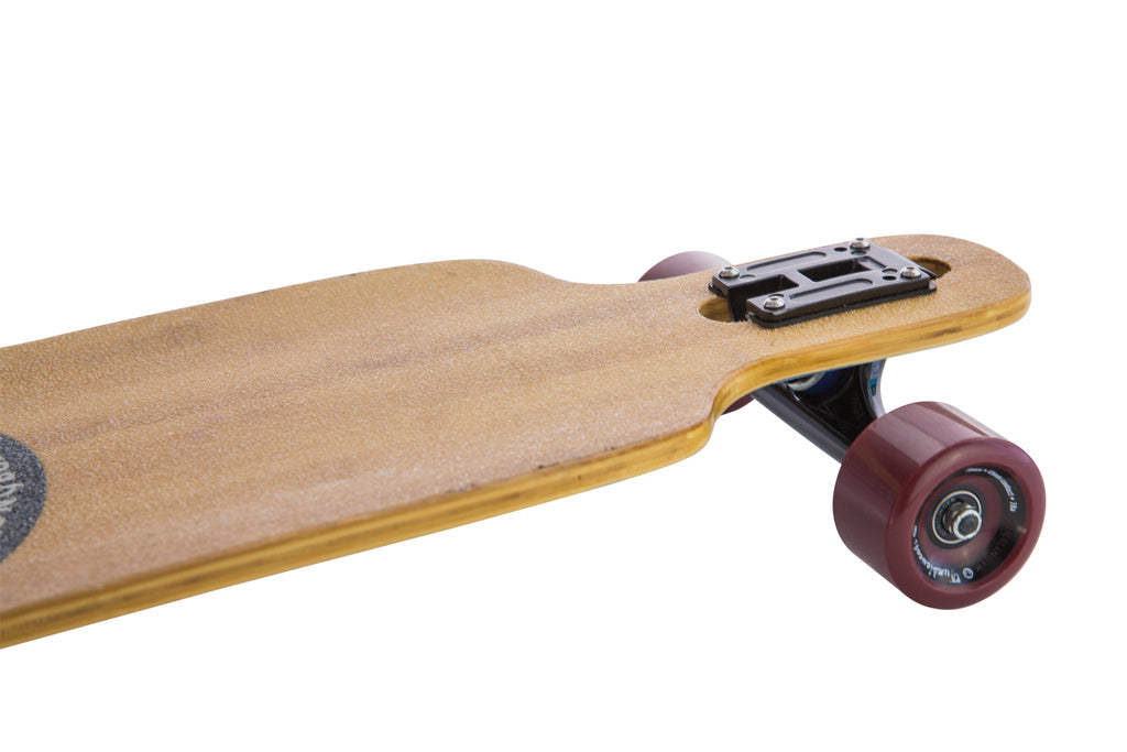 Slidewinder Pink - 40"/ 1016mm Bamboo Drop-Thru Freeride - Gunslinger Longboard Skateboards Australia