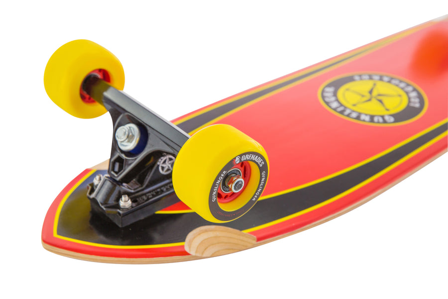 Grenades Yellow 83A - Gunslinger Longboard Skateboards Australia